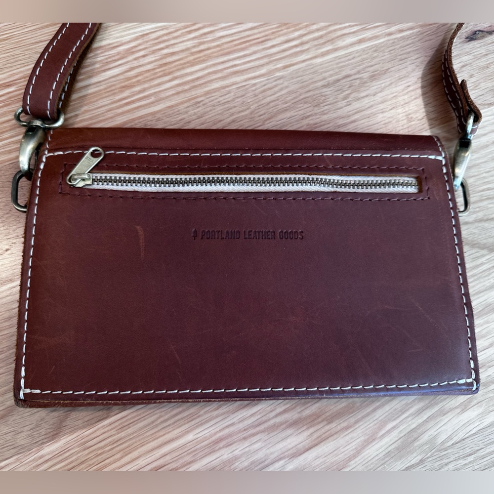 Portland Leather Envelope Convertible Crossbody in Honey - Picture 2 of 4